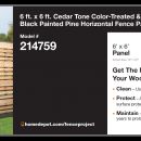 Home Depot fence signs - 17’’ x 11’’ - Example 2